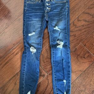 Old Navy Girls Sz 6 Rockstar Super Skinny Distressed Jeggings